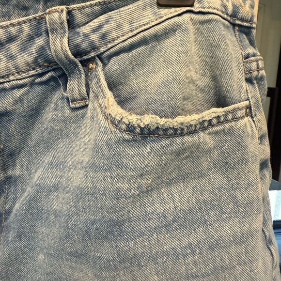 YMI Light Blue Denim Festival Shorts - Picture 4 of 7